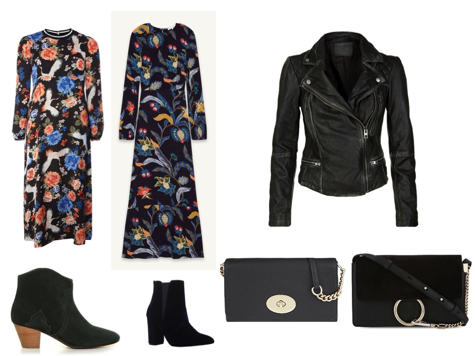 fashion-week-dress-1-dicker boots - leather jacket - chloe feye bag