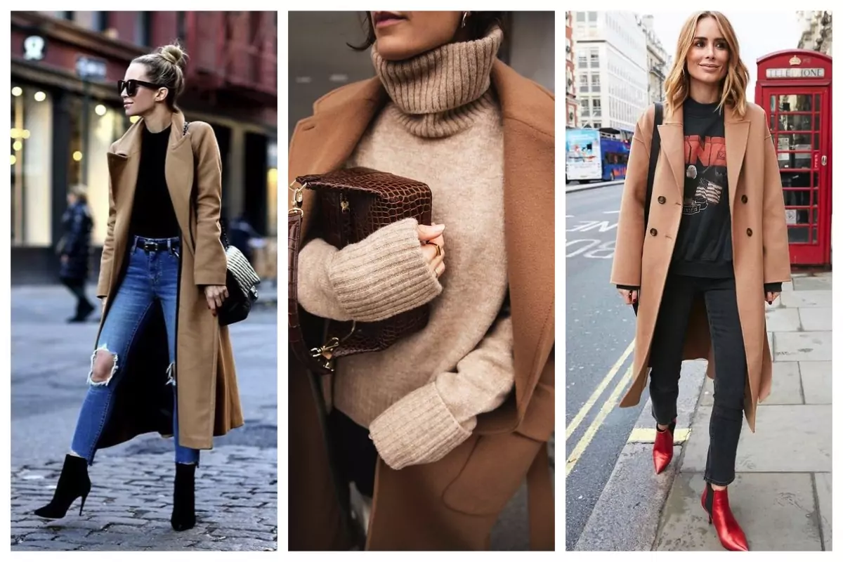 camel autumn coats