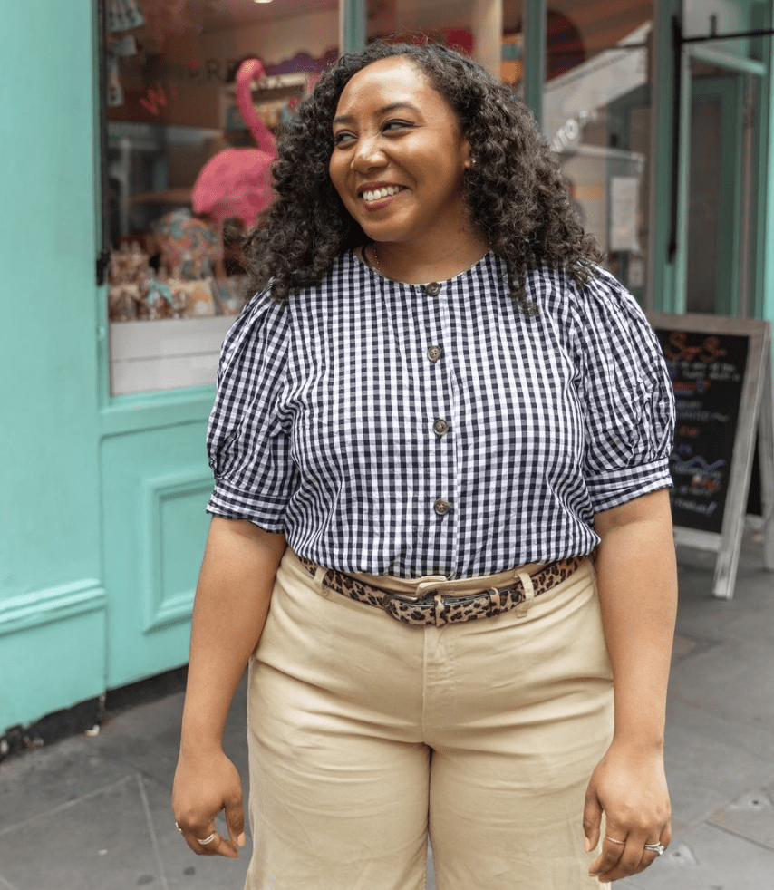 The lovely Nicole O'Cran showing you how to style a Gingham Blouse 