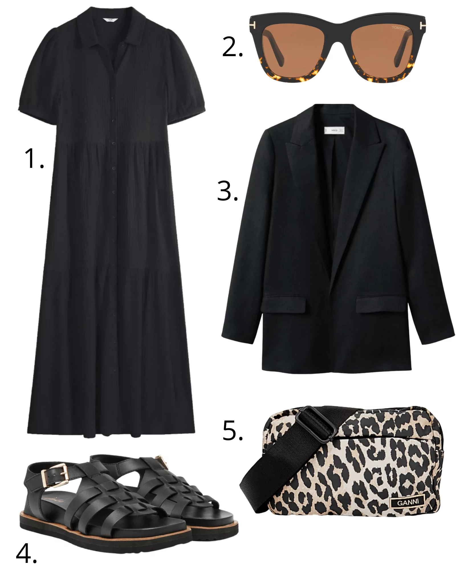 six outfits for slightly warmer weather