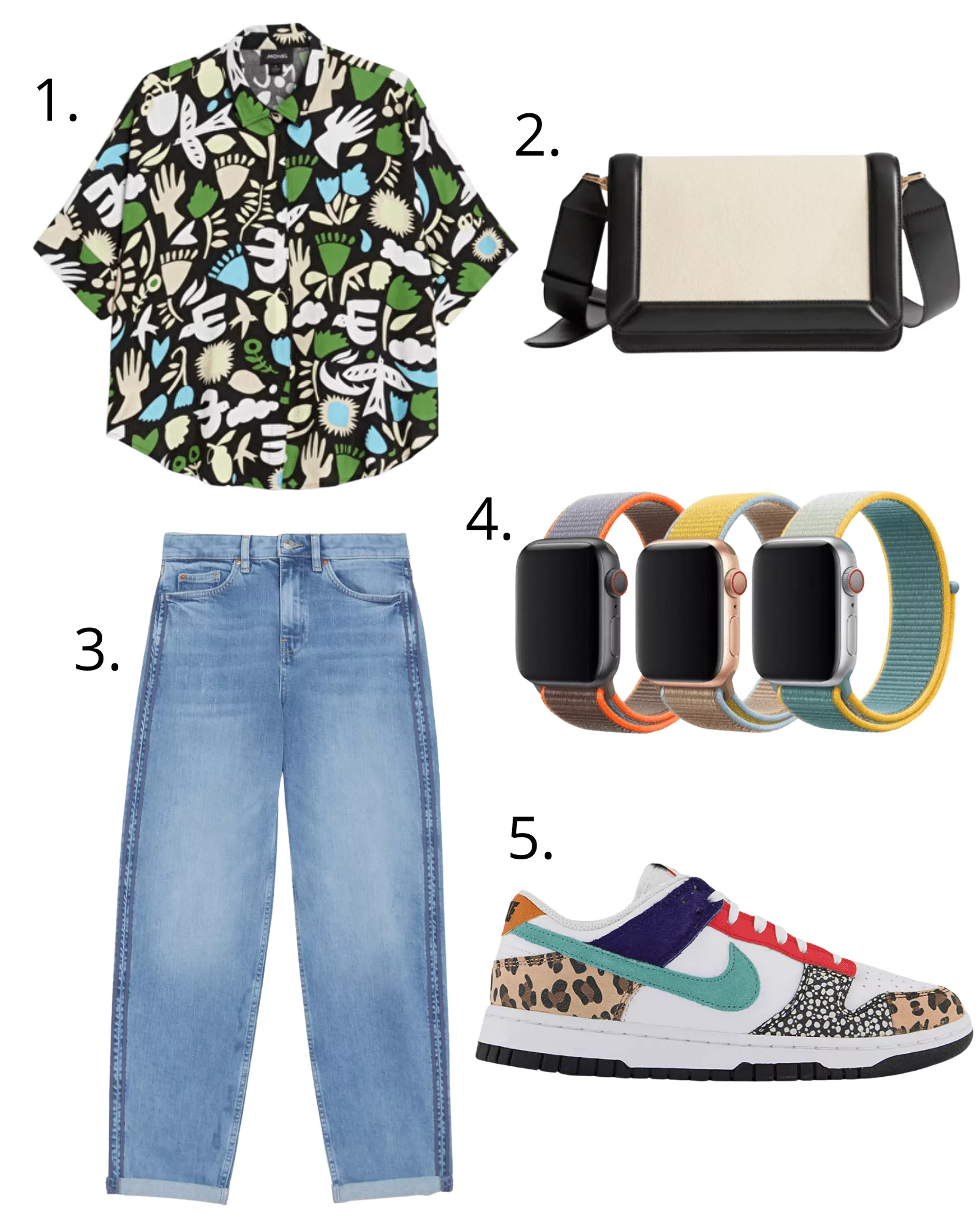 six outfits for slightly warmer weather