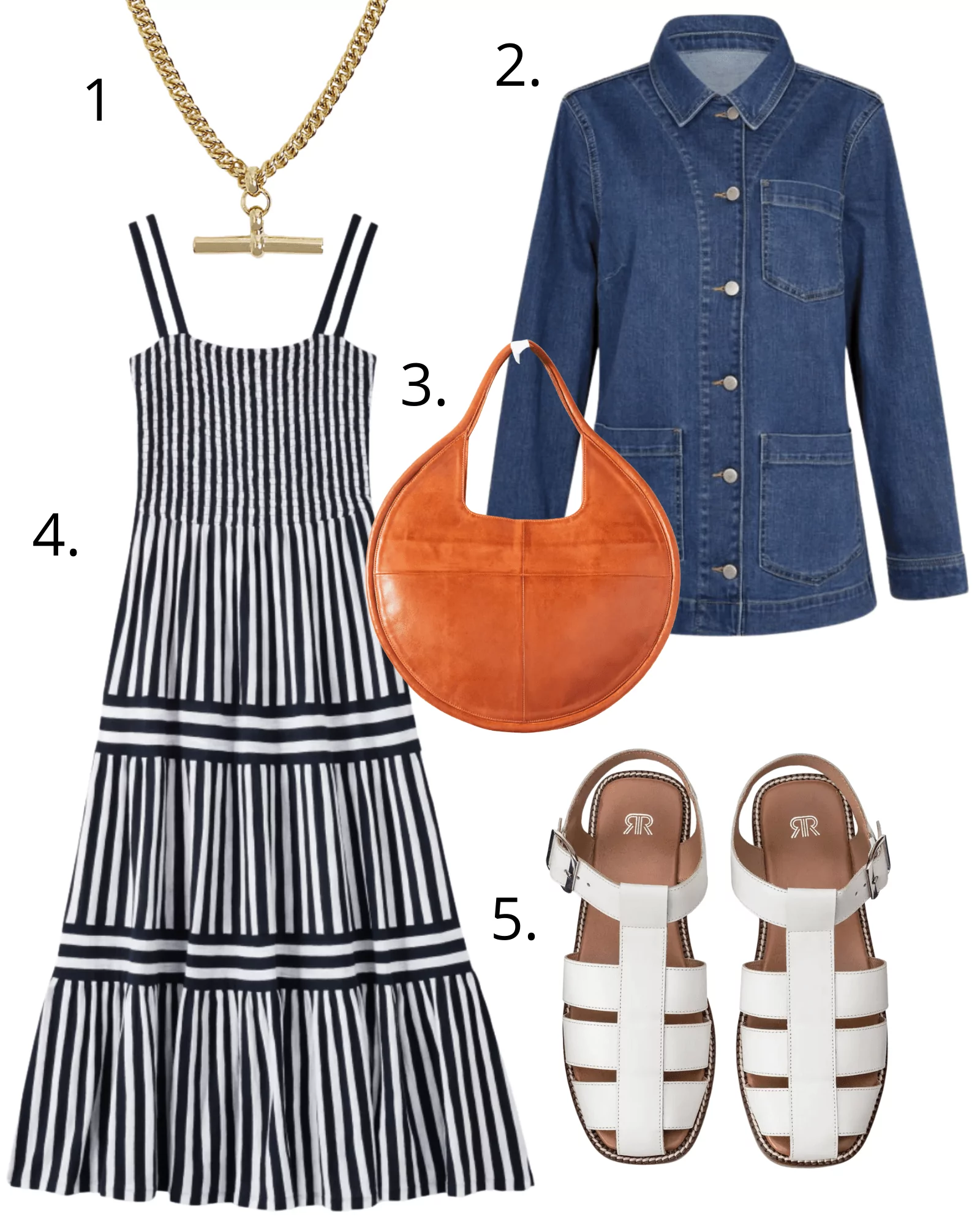six outfits for slightly warmer weather