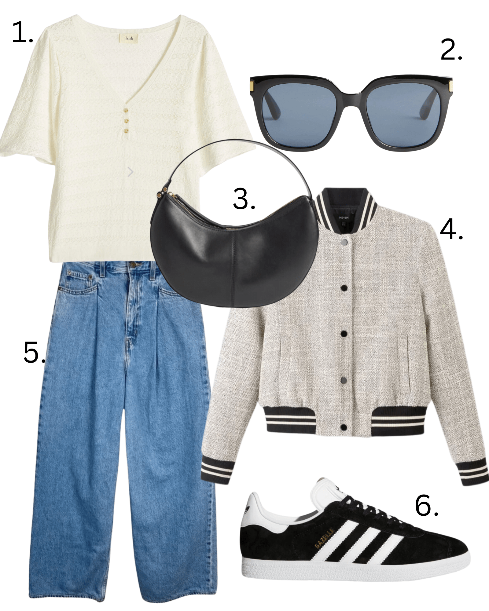 Six smart/casual outfits 